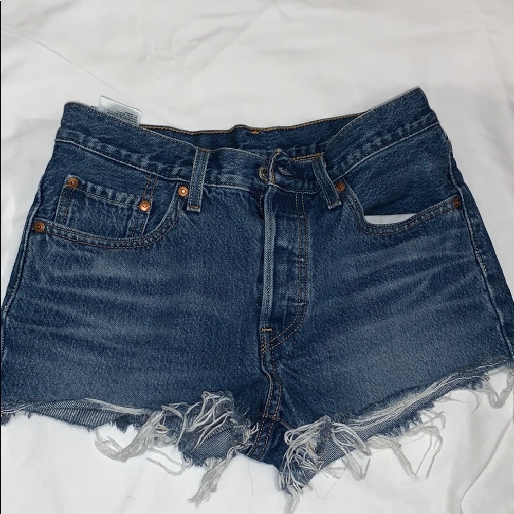 High waisted levis 501 shorts